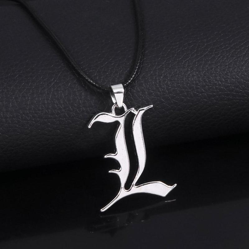 Product Introduction of New R Pin Anime Peripheral Death Note Logo Alloy Necklace Fashion Pendant Gift For Fans Friend 26