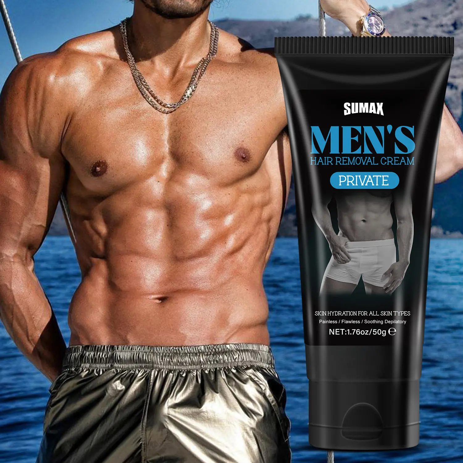 [Rise Tonight] Sumax Amazon Temu50g Black Bottle Men's Private Parts Depilatory Cream