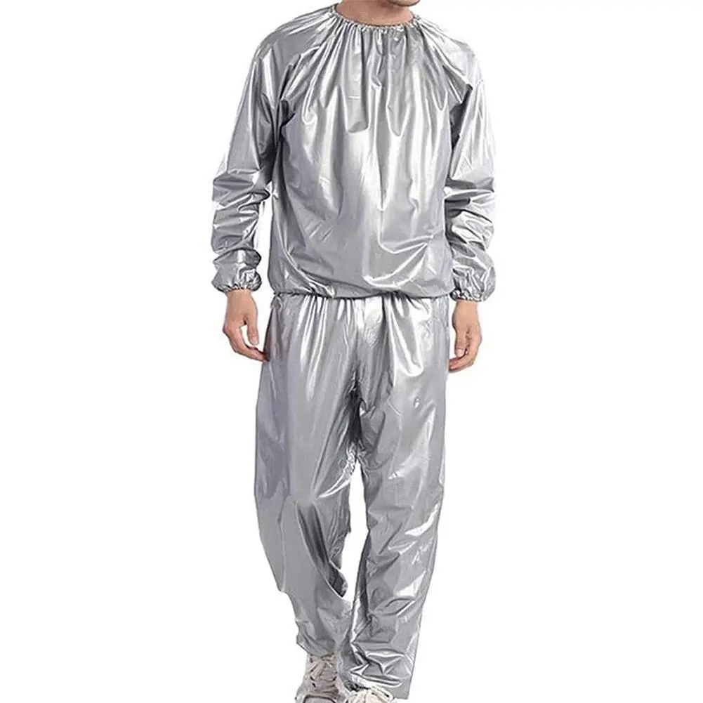 Sweating Sauna Clothes Sports Suit Men's and Women's Slimming PVC Sports Jacket