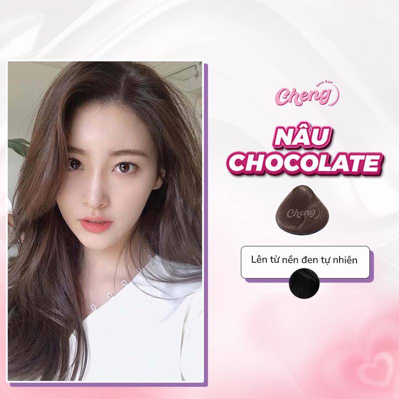 Thuốc Nhuộm Tóc Màu NÂU SOCOLA - NÂU CHOCOLATE - NÂU MOCHA Không Tẩy | Chenglovehair, Chenglovehairs