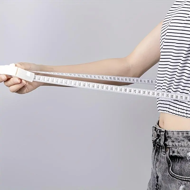 60 Inch Retractable Tape Measure, 1 Count Portable Soft Flexible Waist Measuring Tool, Household Measuring Supplies for Home Office
