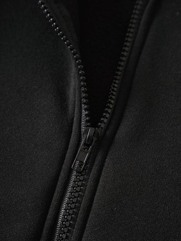 Women's Butterfly Print Drop Shoulder Zipper Hoodie, Casual Long Sleeve Drawstring Pocket Hooded Top for Fall & Winter 5