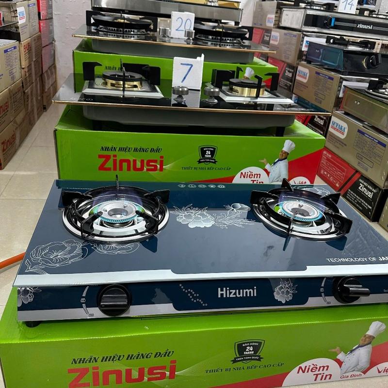 Bếp gas đôi HIZUMI,tiết kiệm gas, kính cường lực chịu nhiệt  bảo hành 24 tháng , shop cam kết hàng giống mô tả 4