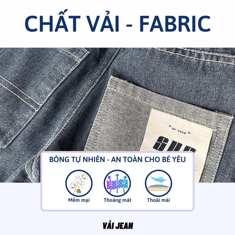 Quần jean dài bé trai 27Kids KACADY quần bò mềm lưng chun nam cho trẻ từ 4-12 tuổi BLJE4 4