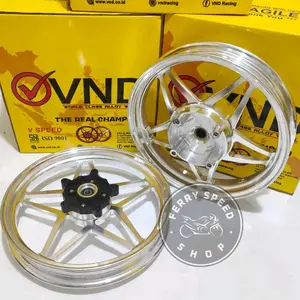Velg Racing Vnd V Speed Pcx 160 Abs & Cbs / Pelek V Speed Gen 1 185/215-14 Pcx 160 Pcx160 - Silver/Crome, PCX 160 CBS & ABS