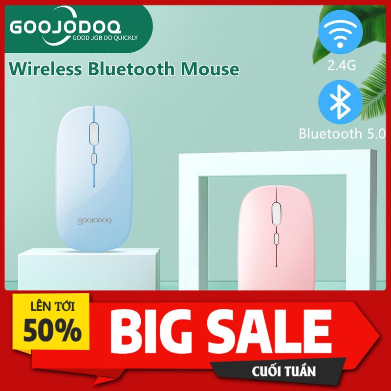 Chuột không dây 2 trong 1 Goojodoq Dual Mode 2.4Ghz Wireless Bluetooth 2 In 1 Cordless Mouse 0