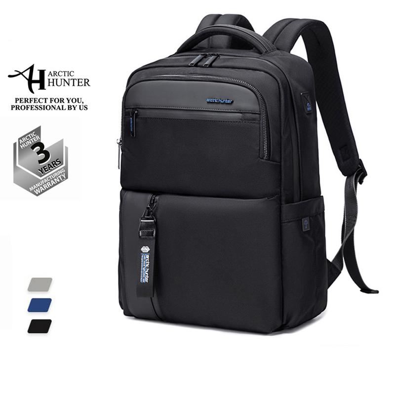 Balo du lịch Arctic Hunter B00477 chất liệu Oxford chống thấm nước, thiết kế có ngăn đựng laptop, cổng sạc USB tiện dụng Bag Backpack