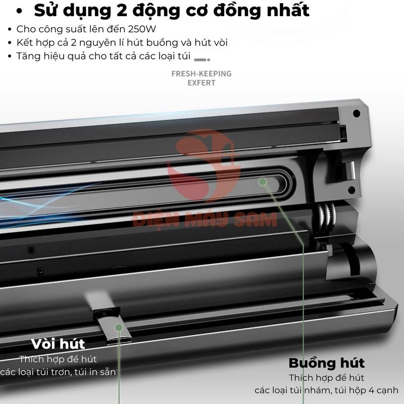 Máy Hút Chân Không P400 ShineYe Hút Tự Động Mọi Loại Túi Đóng Gói Tối Đa Lên Tới 10kg Gạo 4