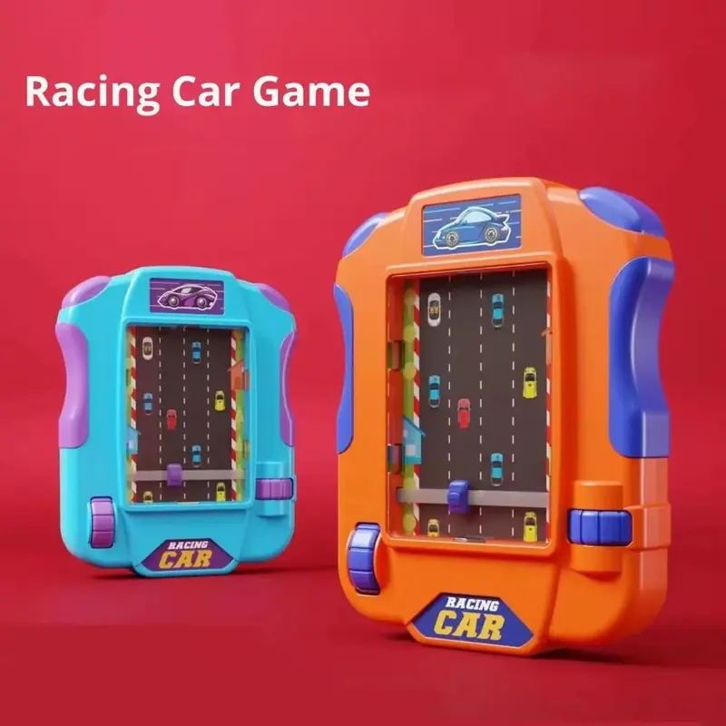 Máy Chơi Game Xe Đua, Màn Hình Lớn, Thiết Kế Trò Chơi Đua Xe Tinh Tế, Sáng Tạo Và Cầm Tay, Mô Phỏng Trò Chơi Ô Tô Lái Xe, Phong Cách Phiêu Lưu, Đồ Chơi Trò Chơi Lòng Bàn Tay An Toàn, Thích Hợp Cho Trẻ Em 1