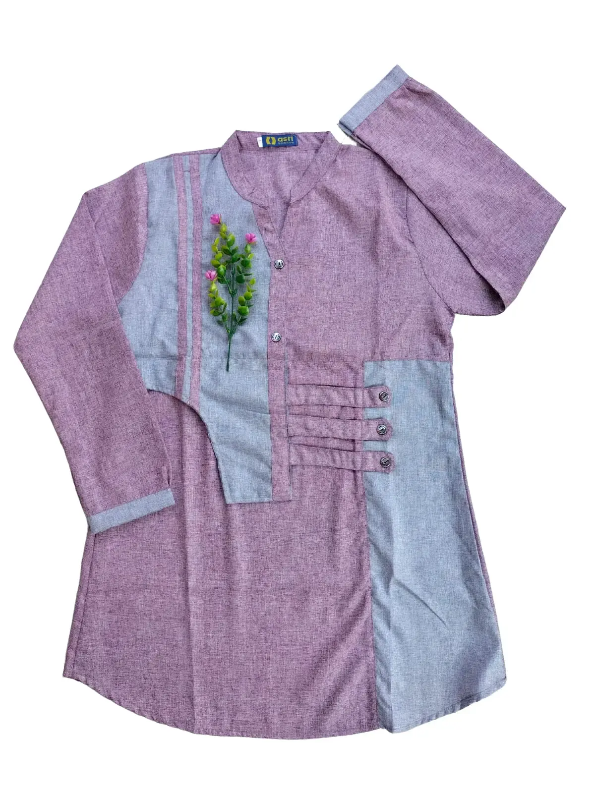 ATASAN SANTRI MODEL GESPERR Wanita Polos Katun Polos Panjang Linen