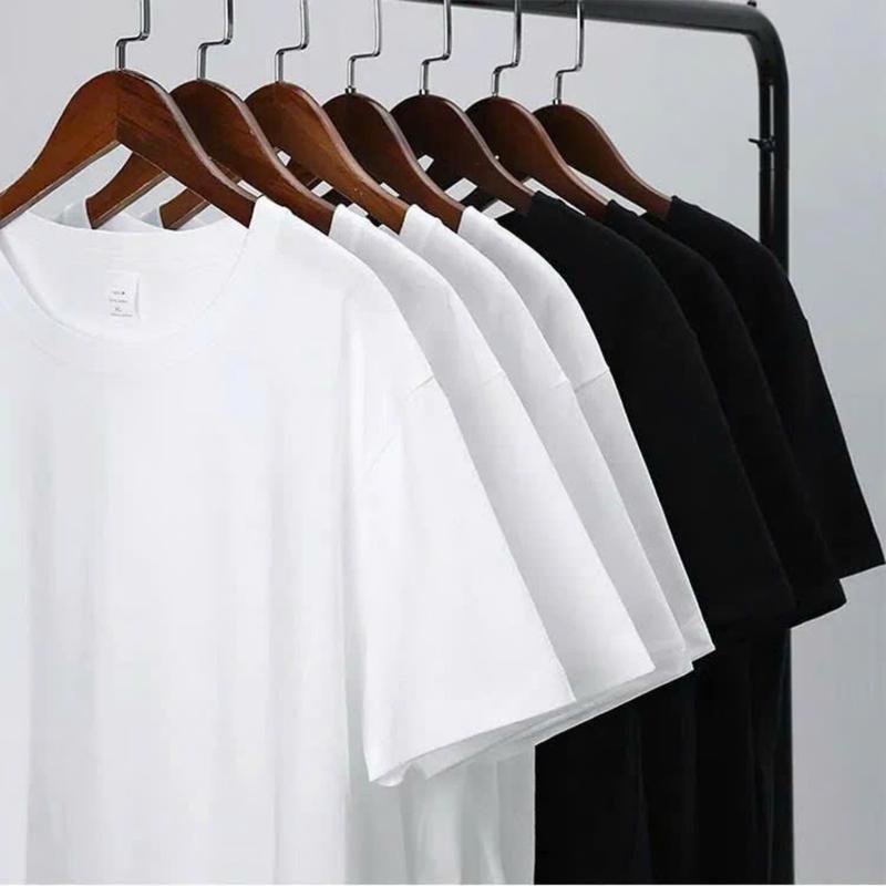 Áo Thun Trơn Cổ Tròn Form Xuôn Mịn Mát Không Xù Lông 2