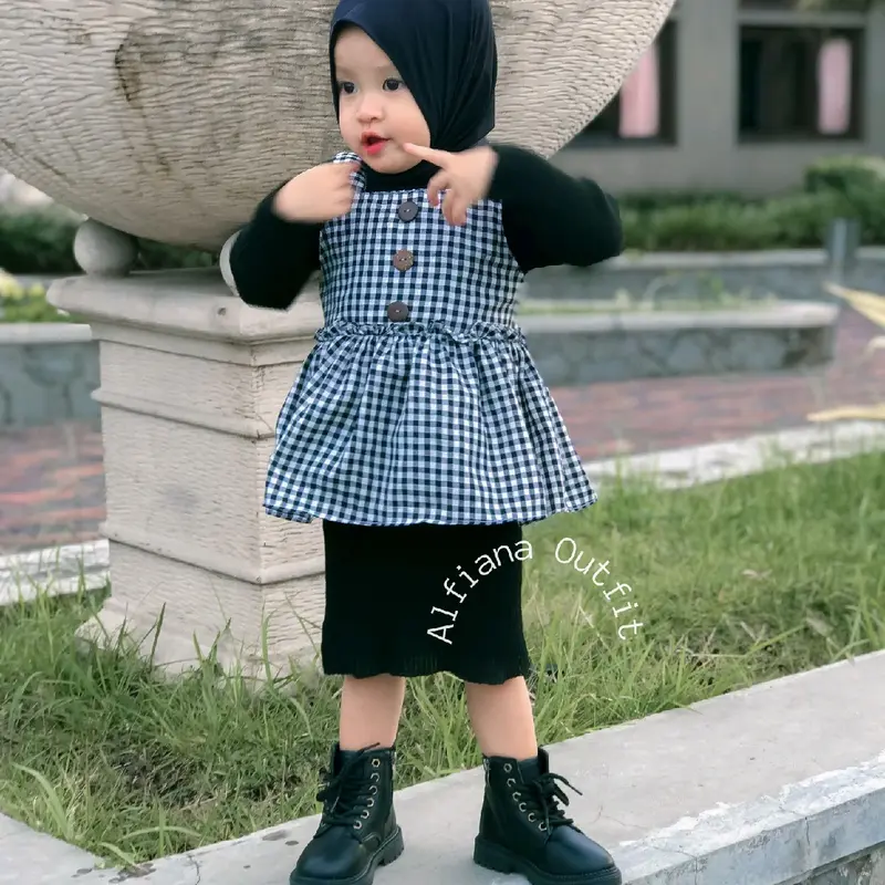 TANKTOP FATIHA By Alfiana Outfit Cantik Katun Muslim Ruffle Baju 1