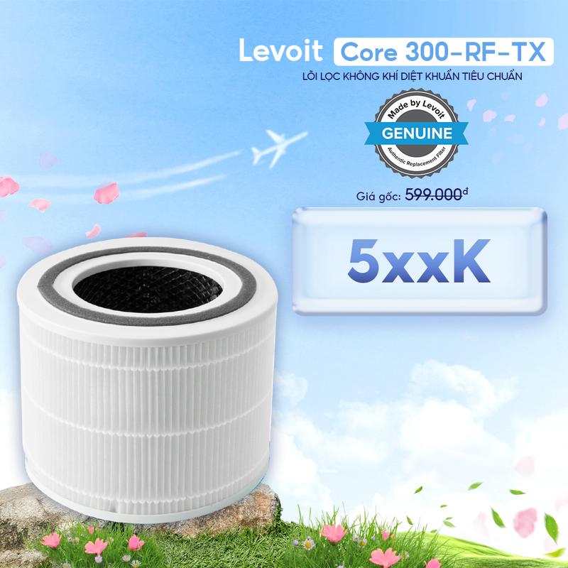 Lõi Lọc Làm Sạch Diệt Khuẩn Tiêu Chuẩn Cho Máy Lọc Không Khí Levoit Core 300 RF | Bộ Lọc HEPA 3 Lớp | Hàng Chính Hãng