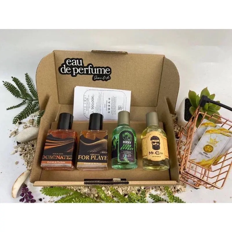 PROMO COD BELI 1 DAPAT 4 PARFUM HRNY SIDE EFFECT ORIGINAL + DOMINANT + MR CRUSH + HIM ADDICTIVE BEST SELLER PRIA - Eau De Perfume 35ml Wangi Box 2