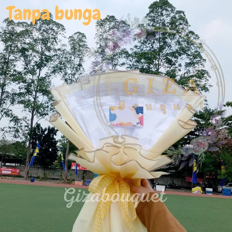 Ready Money Bouquet / Buket Uang warna Yellow Beige 2