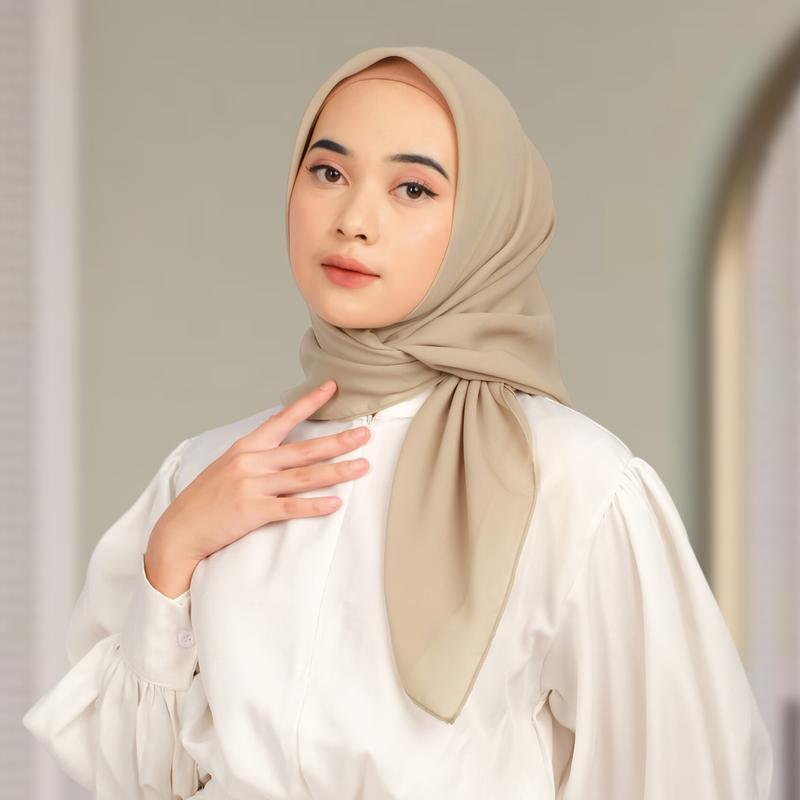 Glamour Hijab - Molla Series | Plain Square 3