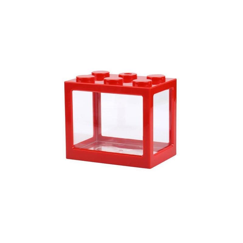 Product Introduction of Creative Plastic Betta Fish Tank Multicolor LED Lamp Building Block Aquarium Fish Turtle Pet Breeding Box Desktop Ornament 18