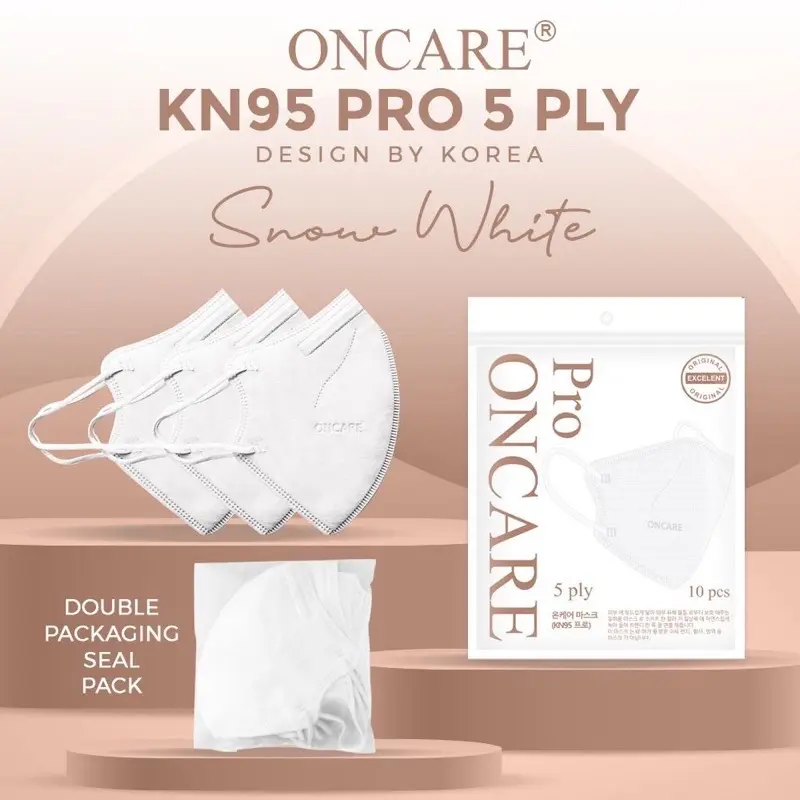 Masker KN95 Mouson/oncare/EZIO PRO 5PLY premium 1Pax Isi 10Pcs 3