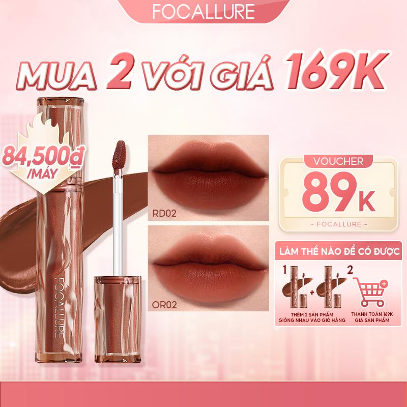 [Voucher 89k] FOCALLURE Pro-blur Airy Velvety Son Kem Nhung Hỗ Trợ Dưỡng Ẩm Cho Môi Mềm Mướt