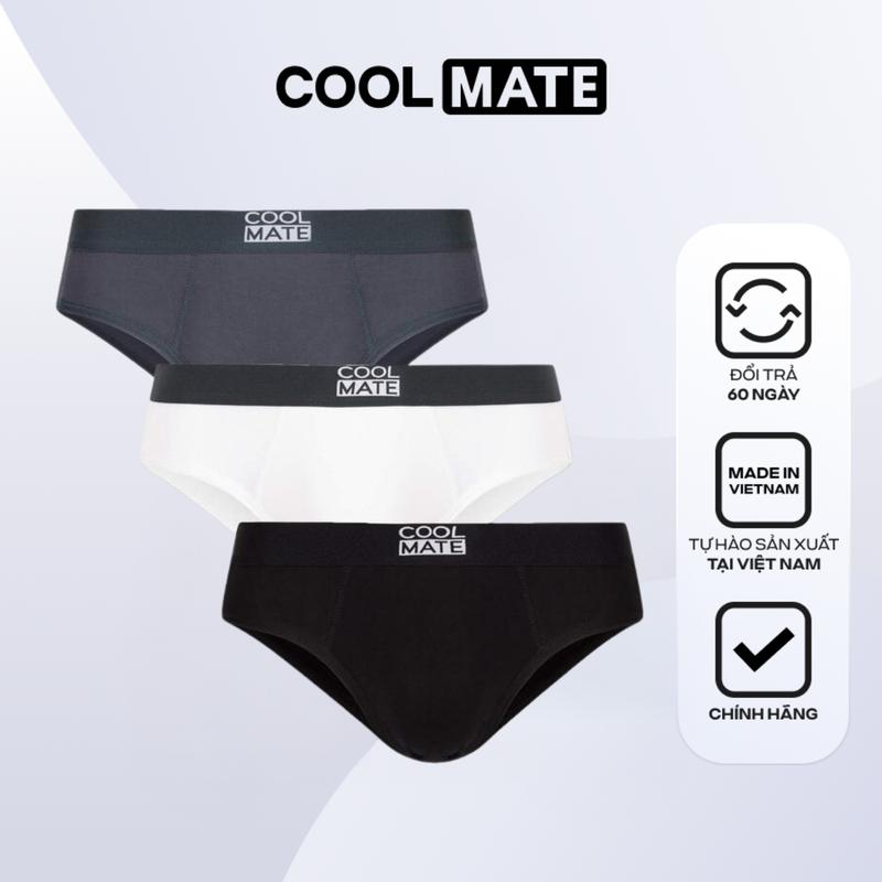 [Underwear] Combo 03 Quần lót nam Brief Bamboo kháng khuẩn - Coolmate