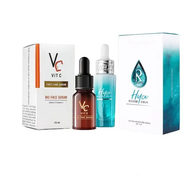 Ratcha Hya Booster & Vc Serum ไฮยาบูสเตอร์ วิตามินซีเซรั่มน้องฉัตร สกินแคร์ บํารุงผิวหน้า