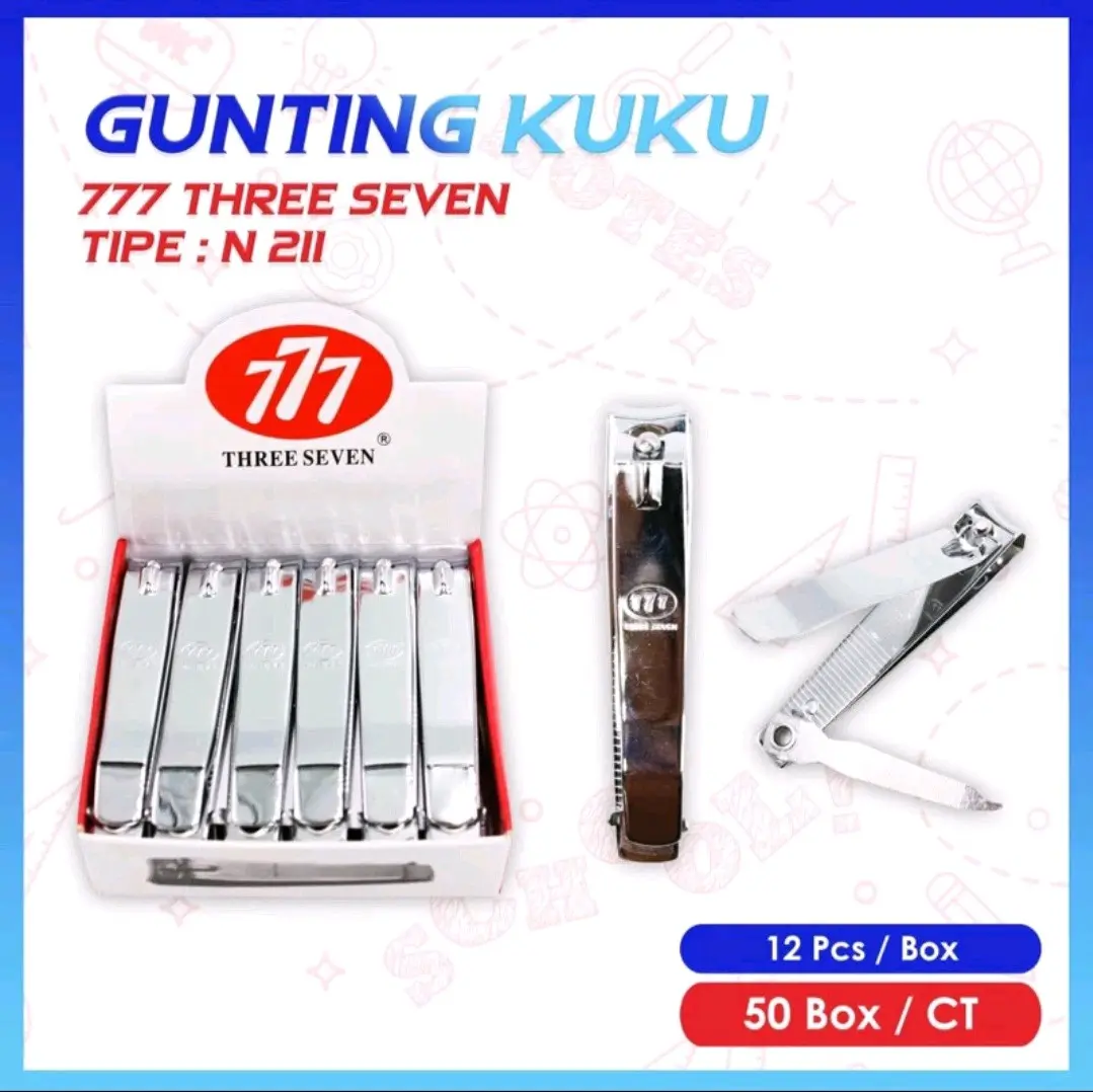 Gunting Kuku 777 Super Tajam Isi 12pcs (1.lusin) Perawatan Kuku