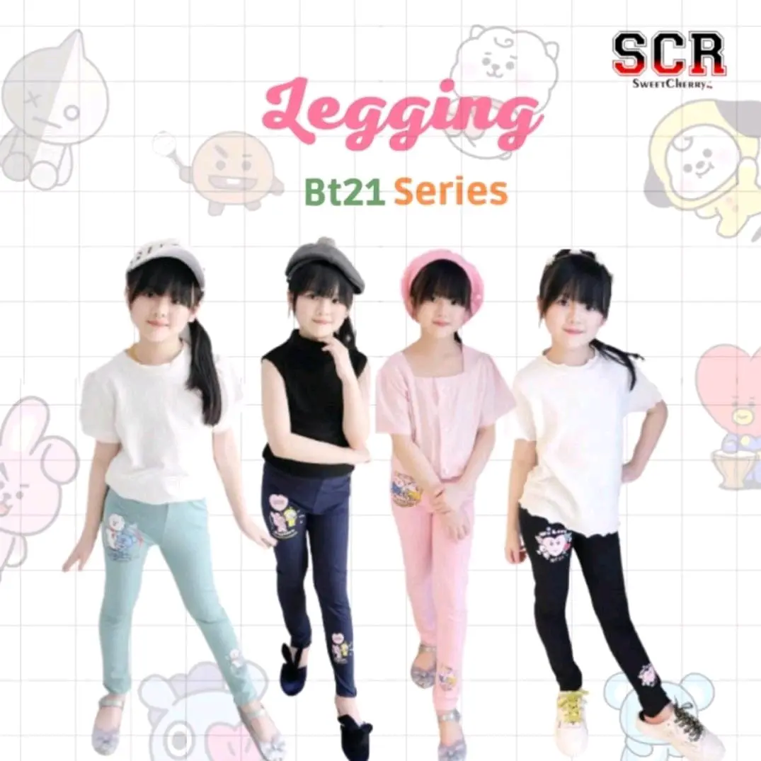 LEGGING ANAK SCR BT21 SERIES