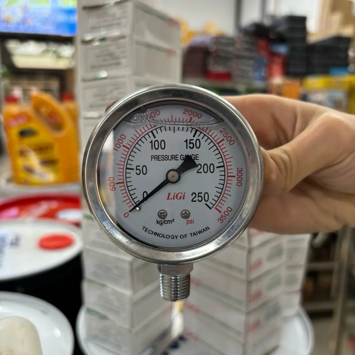 Đồng hồ đo áp suất từ 5kg đến 400kg loại có dầu