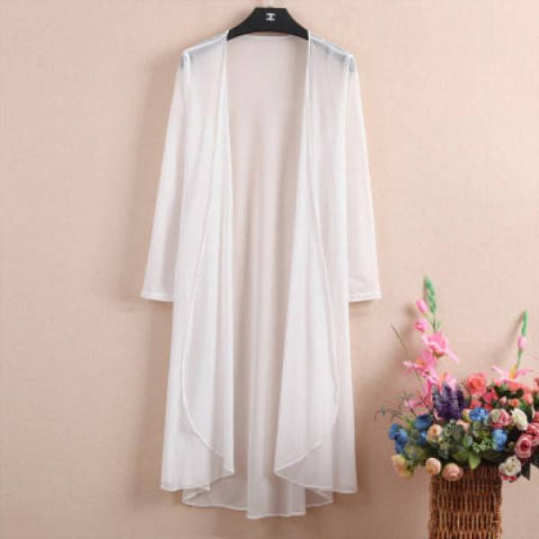 Áo Khoác Khăn Choàng Lưới Mỏng Mùa Hè, Dành Cho Phụ Nữ Đi Biển, Dài Trung Bình Dài Tay Áo Cardigan, Cỡ Lớn, Có Thể Mặc Ngoài Trời, Áo Choàng, Quần Áo Chống Nắng, Thích Hợp Cho Phụ Nữ 2