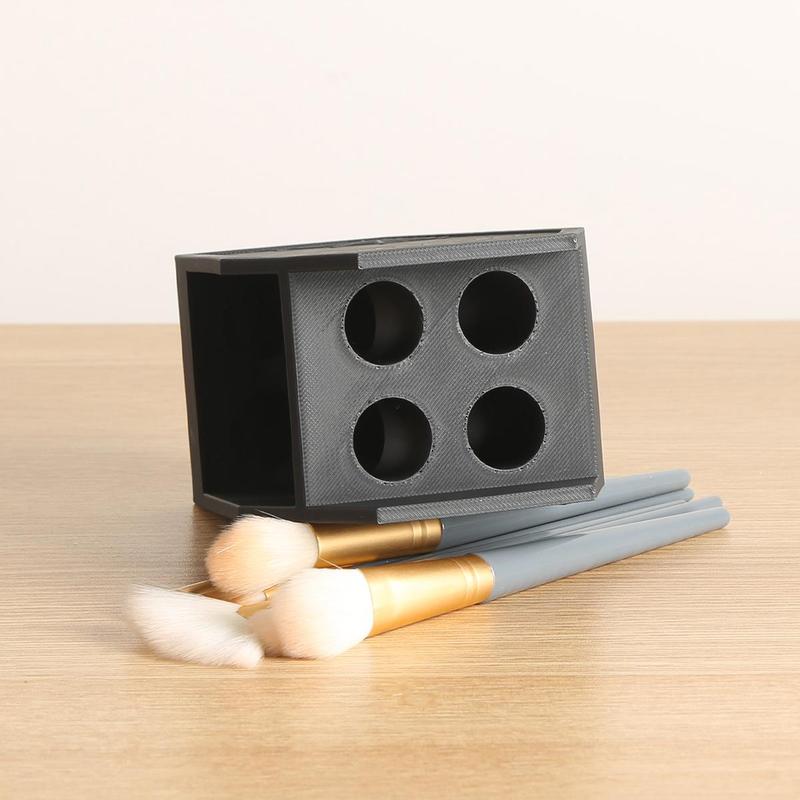 Product Introduction of Halloween Themed Toothbrush Holder, 1 Count Creative Spider Web Design Toothbrush Storage Box, Desktop Makeup Brush Holder, Home Decoration Accessories 8