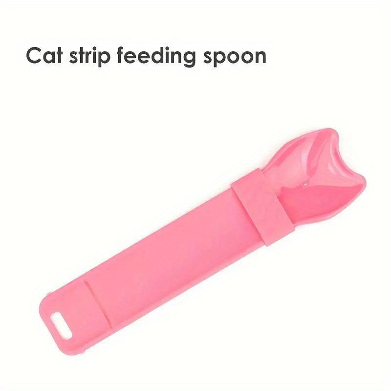 L&G  [Single Plastic Pet Liquid Snack Feeder - Whisker Delight Cat Strip Squeeze Spoon, Battery-Free Tool for Serving Wet Treats and Cat Food to Cats 3