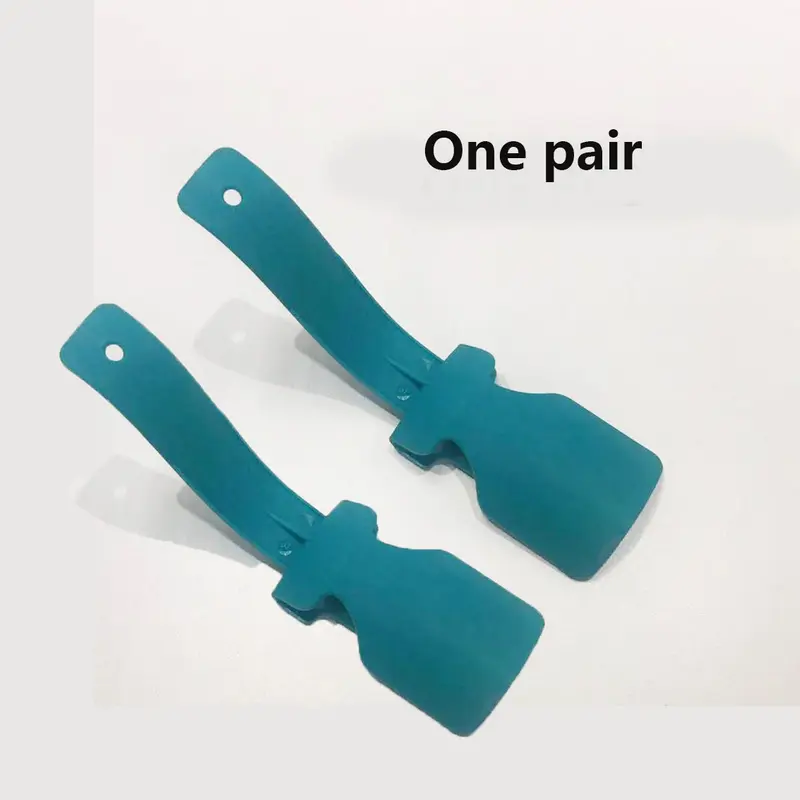 1/2 Portable Shoe Helper - Short Handle Shoe Horn - Shoe Lifting Helper, Easy to Wear and Take Off, Suitable for Men and Women Plastic Shoe Horn Footwear Comfort 4