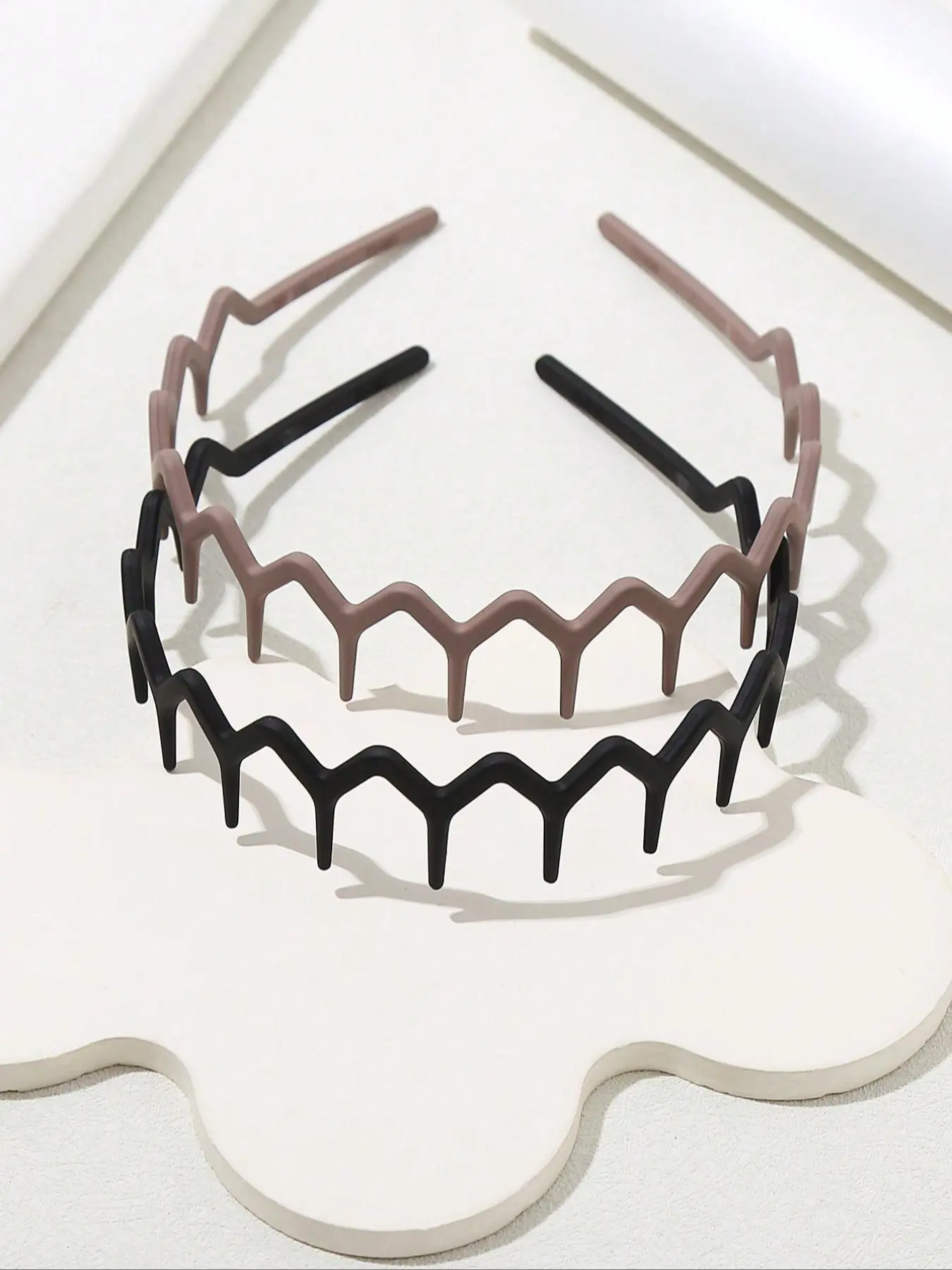 Solid Color Wave Tooth Design Hair Hoop, Durable Non-slip Hair Hoop for Women & Men, Fashion Hair Accessories for Daily Wear,  Gifts for Her