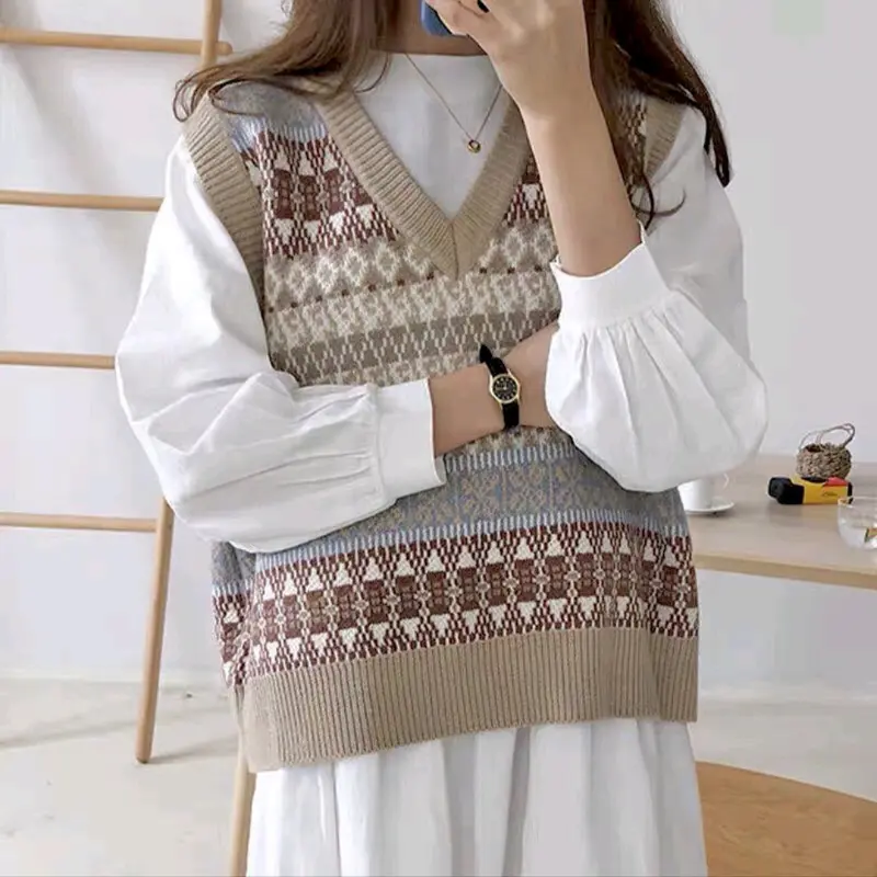M FESYEN PINA KOREAN VEST OVERSIZE OUTER WANITA JUMBO VEST KOREAN STYLE ROMPI RAJUT WANITA KOREA OOTD KOREAN STYLE OUTER KOREA VEST RAJUT OUTFIT WANITA KEKINAN Y2K KNITWEAR VEST IMPORT KOREA JUMBO OUTER SEKOLAH FASHION KOREA VINTAGE AESTHETIC PINTEREST 2