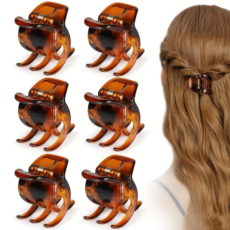 [Ponytail Clips] Set of 6 Small High Ponytail Claw Clips | Must-Have Hair Accessory for Women, Perfect for Securing Hair at The Back of The Head 4