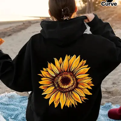 Selected Black Sunflower Hoodie TikTok Shop