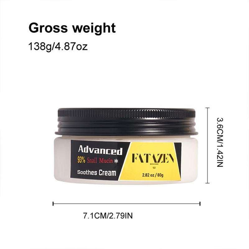 80g Comfort Vegan Snail Mucin Face Cream, 1 Box Even Skin Tone Face Moisturizer, Improving Face Skin Situations, Skin Care Facial Cream 1