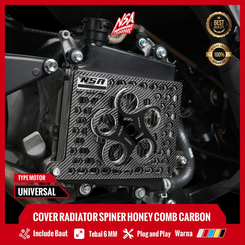 COVER RADIATOR CARBON VARIO 125-150, PCX 150, ADV 150 HONEYCOMB SPINER CARBON SERIES Akrilik Aksesoris 5
