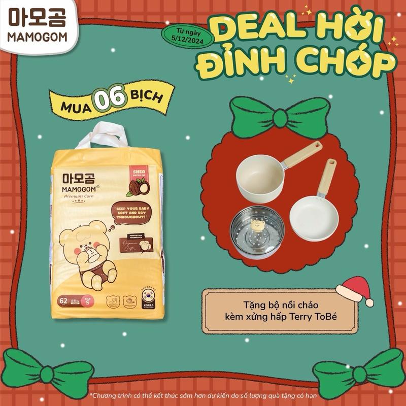 Quà tự chọn Combo 6 bịch bỉm Mamogom Premium đủ size