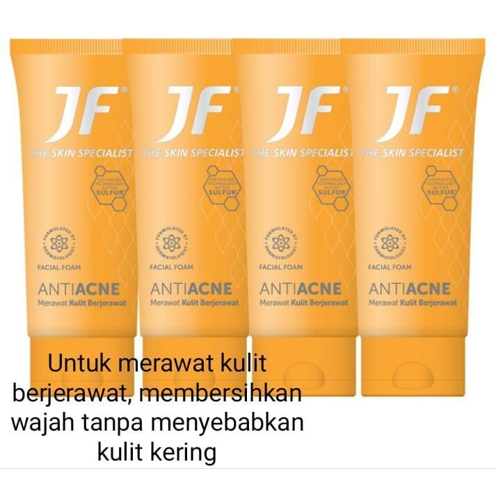 JF Sulfur Anti Acne Facial Foam 70gr Wajah 1