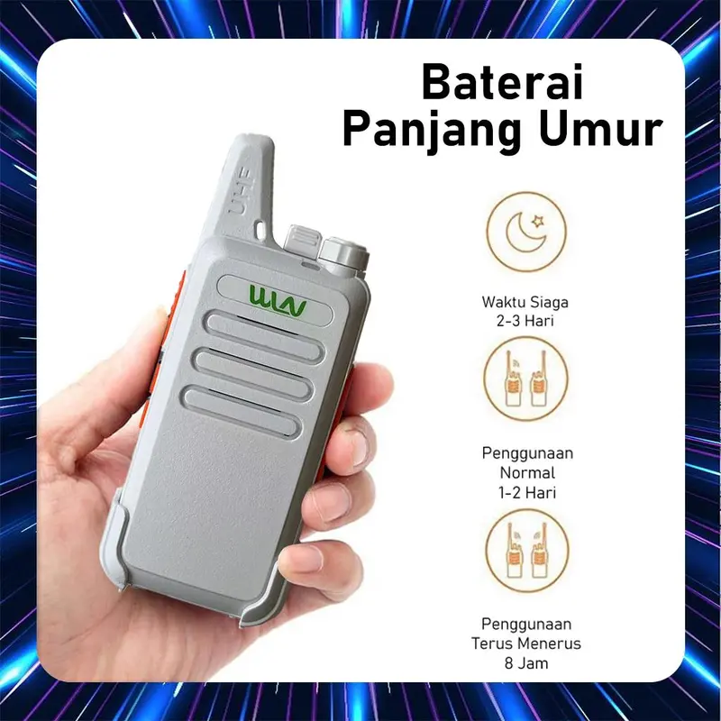 WLN Walkie Talkie Full Set UHF KD C1 7 Hari Garansi | Two Way Radio Handy Talky Talkie HT KDC1 3