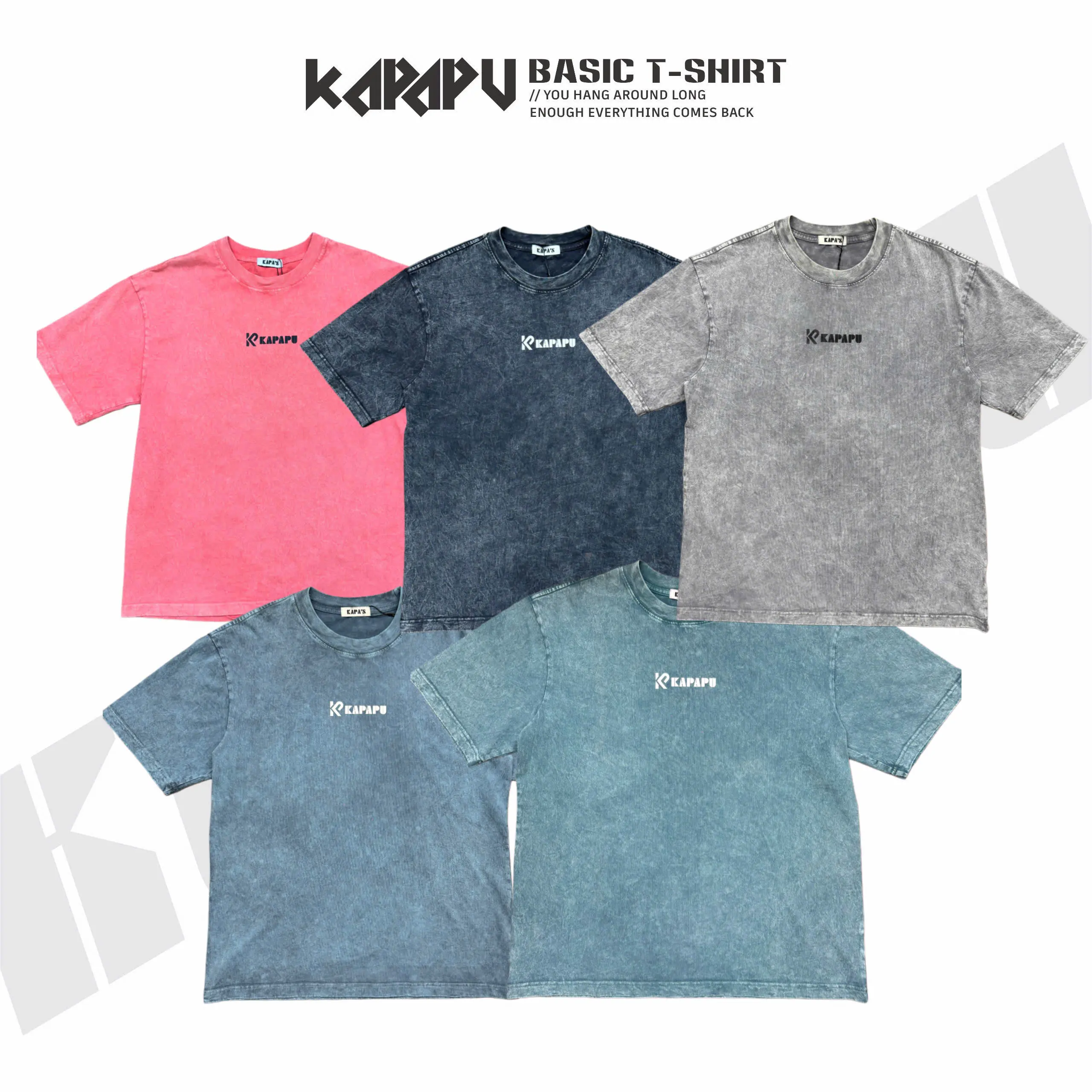 Áo Thun KAPAPU local brand unisex oversize KAPAPU WASH