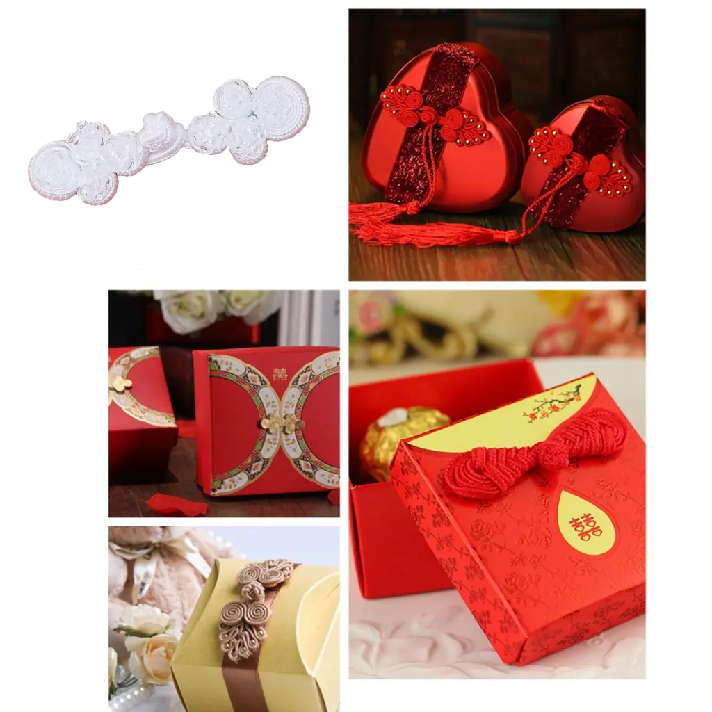 Zhen✪ Four Rounds Chinese Knot Button Cheongsam/Cloaks/Cardigan Fasteners for Sewing