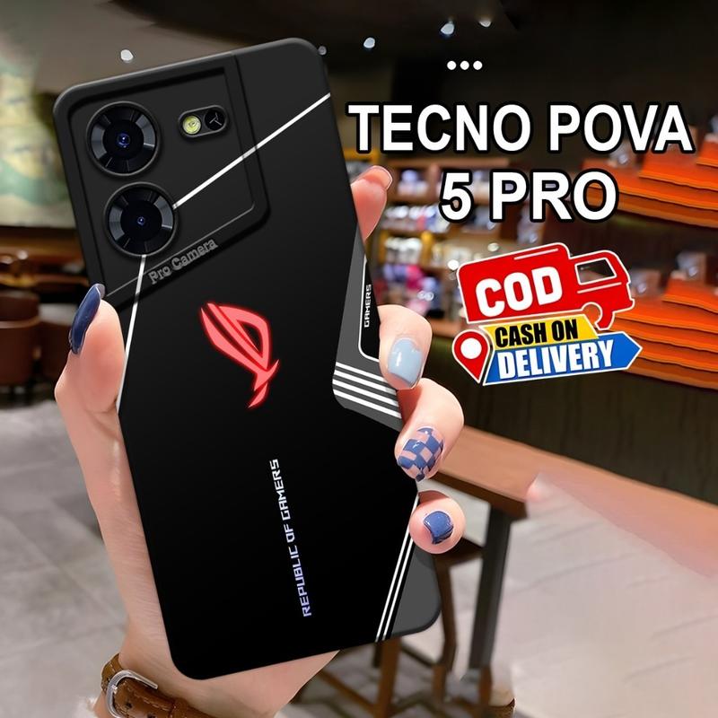 Softcase Tecno Pova 5, Pova 5 Pro Terbaru Motif Cover ROG Gaming Case Anti Slip Casing ROG Keren Softcase Tecno Pova Silikon Tpu Pro Camera Kesing Tecno Terbaru Cover Handphone Pelindung Hp Tecno Airo Case Bisa COD BAYAR DITEMPAT 4