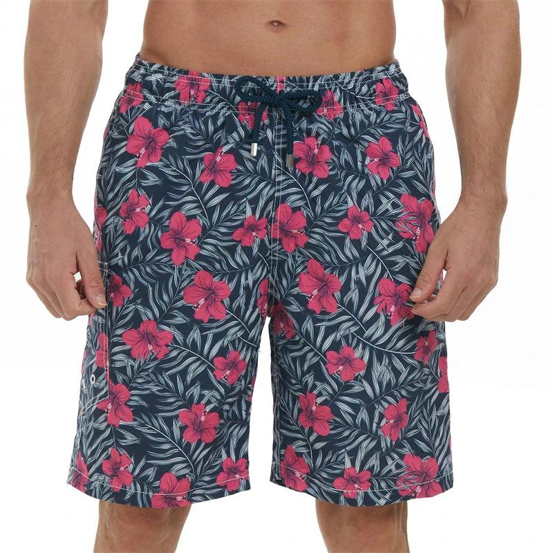 Product Introduction of Men Summer Board Shorts 3D Printed Beach Pants Swimsuit Woman 2023 New Swim Trunks Volleyball Sport Gym Short 5