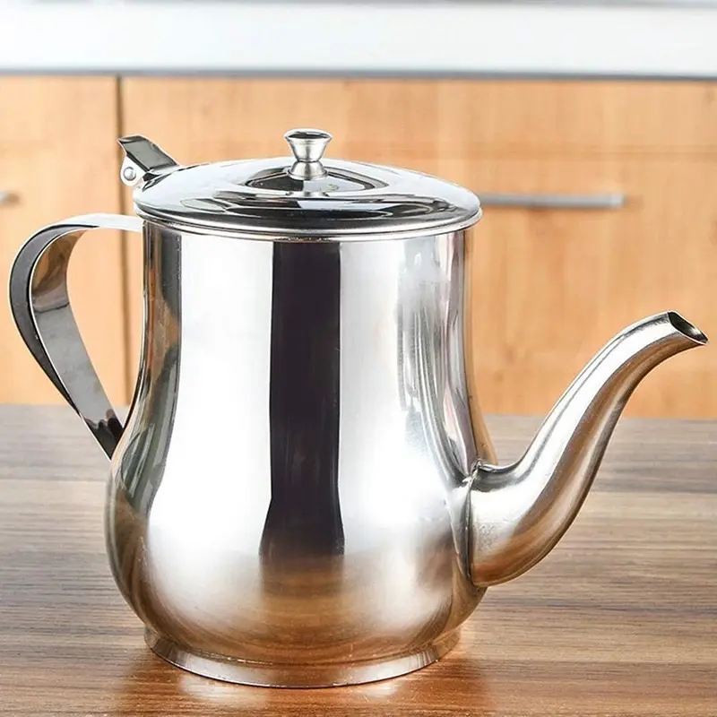 Ấm pha trà inox Cherry size 18oz (~532ml) - Đun Nước, Ấm Đun