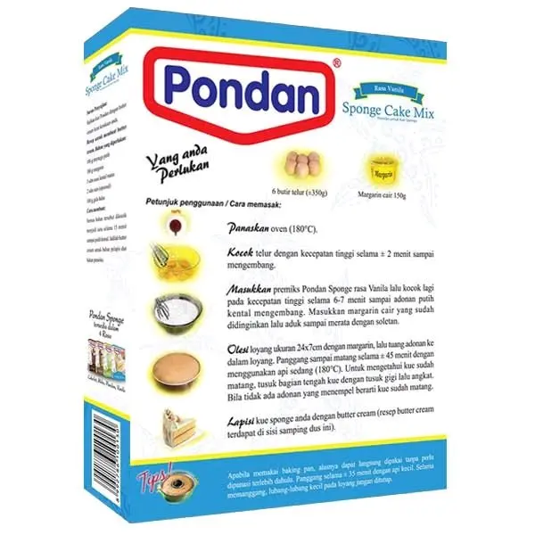 PONDAN Tepung Premix Sponge Cake Vanilla 400gr 1
