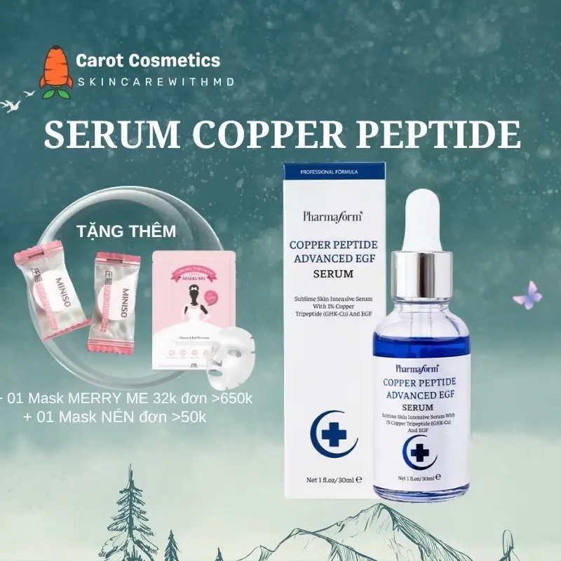 Serum Đồng Peptide Pharmaform Copper EGF phục hồi, tái tại da 30ml