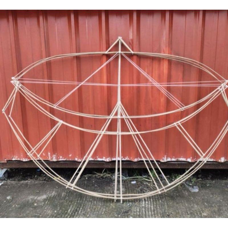 Product Introduction of layangan gapangan pegon  Ludoyo rangka Rapi Pegon ceper  ukuran 1 meter hanya rangka rakit sendiri 4