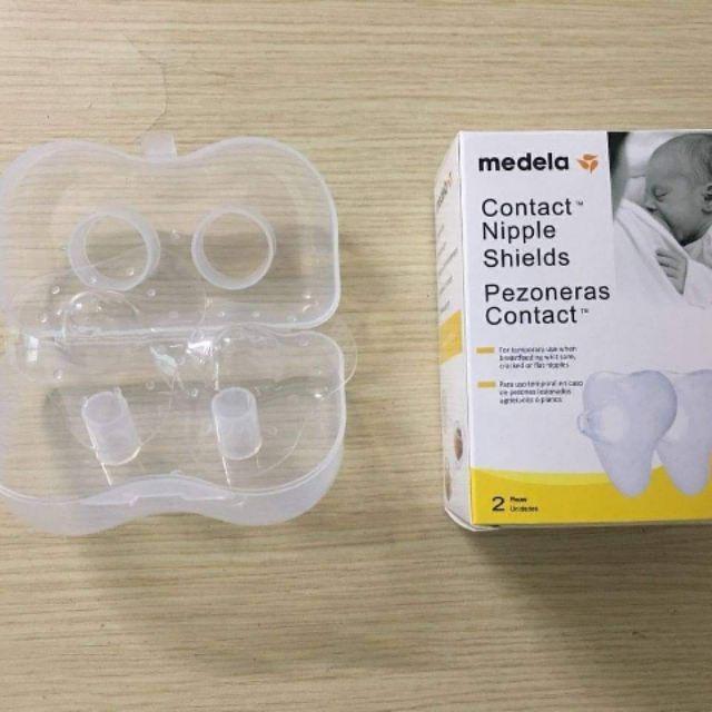 Bộ 2 núm trợ ti medela, hỗ trợ cho con bú, núm silicon an toàn cho bé, tiện lợi cho mẹ, núm trợ ti 3